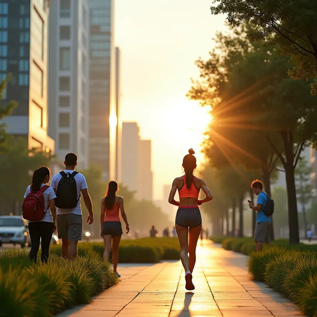 Modern office workspace