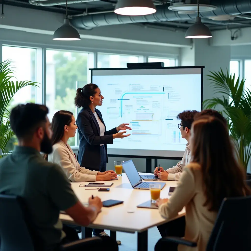 Professional business solutions illustration